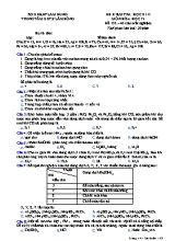Đề kiểm tra học kì II môn Hóa học Lớp 12 - Mã đề 132 - Trung tâm GDTX Lâm Đồng